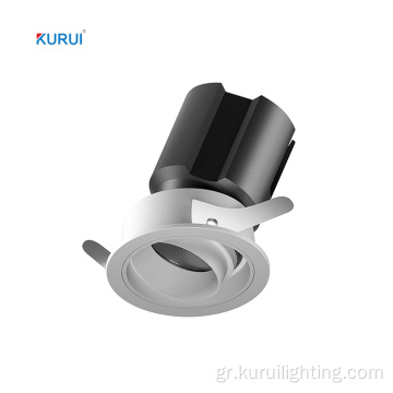 Modular Anti Glare COB Dimmable Spotlight Εύκολα ρυθμιζόμενα φώτα LED Downlight Spotlight